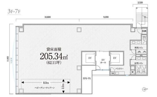 PMO神田岩本町 7階 平面図