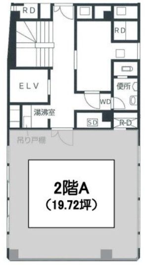 高嶋ビル（髙嶋ビル） 2階A 平面図