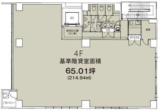 押上駅前ビルディング 4階 平面図