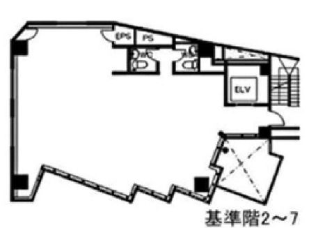 ルート神南ビル 4階 平面図