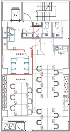神保町フロント 4階 平面図