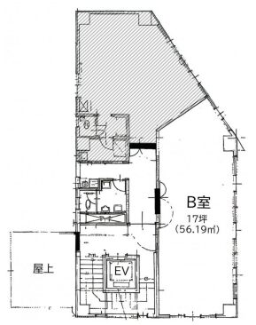 鈴野ビル 9階B 平面図