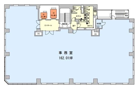 RBM京橋ビル 8階 平面図