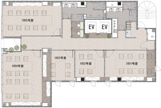 MARK SQUARE 御徒町 1階1004 平面図