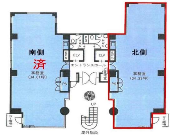 内神田TKビル 1階北 平面図
