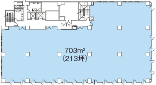 日本生命渋谷アネックス 6階 平面図