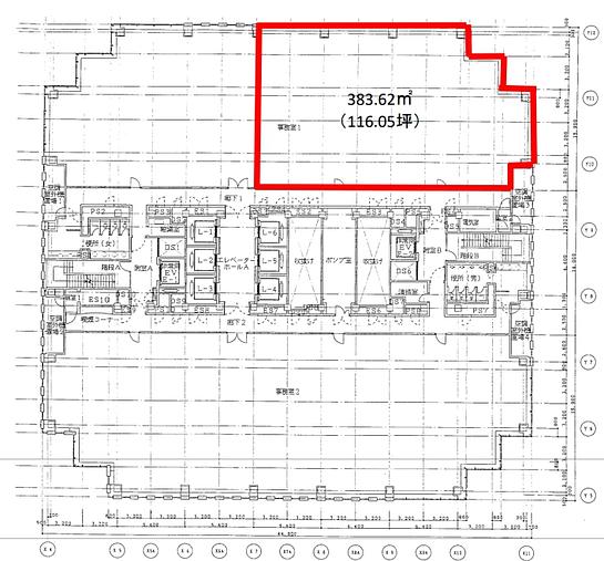 ハーモニータワー 14階 平面図