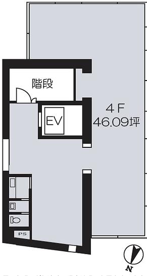 新赤坂ビル 4階 平面図