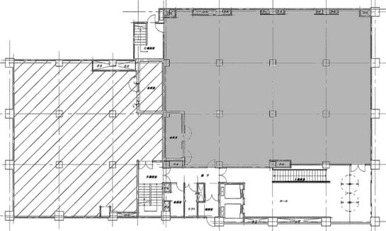 日本ビルディング本館 1階 平面図