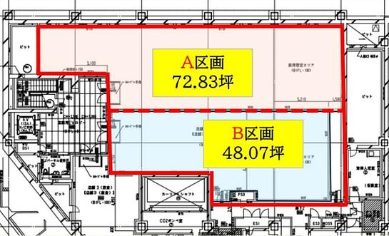 赤坂スターゲートプラザ 地下1階A 平面図