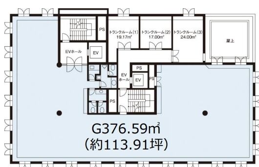 髙會堂(コウカイドウ)ビル 2階 平面図