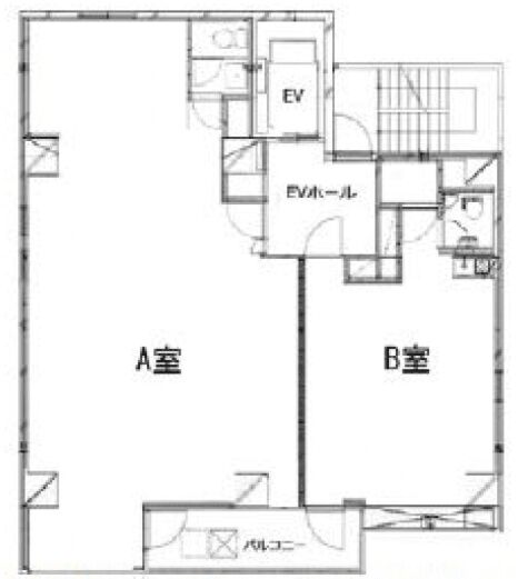 Brocade Bld.(ブロケードビル) 2階A 平面図