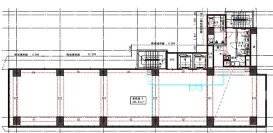 門前仲町トーセイビル(旧:(仮称)永代橋トーセイビル) 2階 平面図