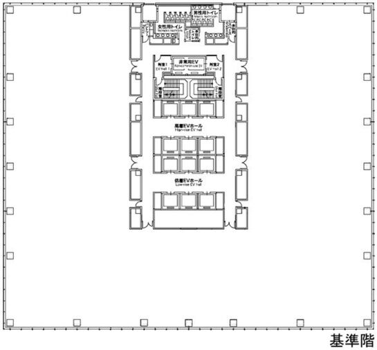 有明セントラルタワー 16階 平面図