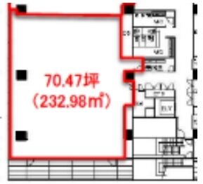 Daiwa赤坂ビル(旧:赤坂ビジネスプレイス) 4階 平面図