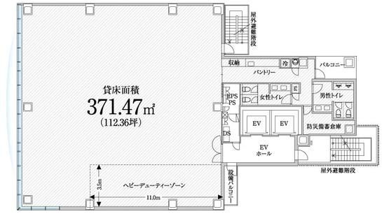 PMO新日本橋 6階 平面図