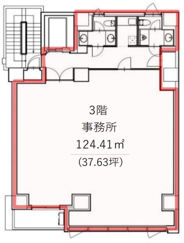 アツミビル 3階 平面図