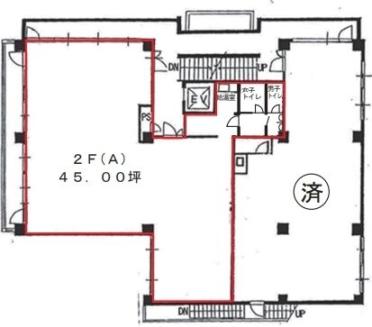 御成門コープ 2階A 平面図