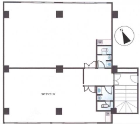 越後屋ビル 3階302 平面図