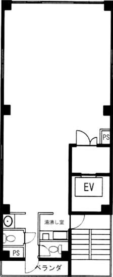 田口ビル（中央区） 3階 平面図