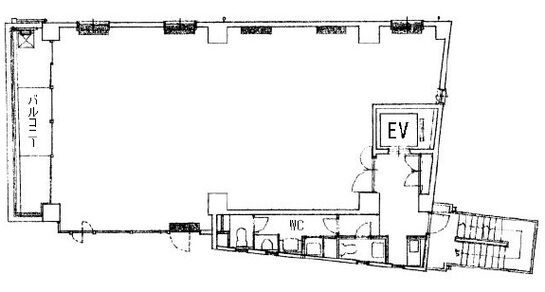 Ikigai Bashiビル（旧：日本橋ノースプレイス） 6階 平面図