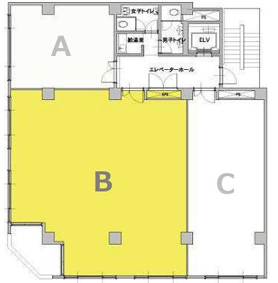 八重洲KHビル 2階B 平面図