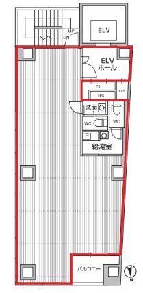 麹町トーセイビル 4階 平面図