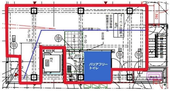 ACN三軒茶屋ビル 4階 平面図