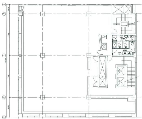 群馬ビル 6階 平面図