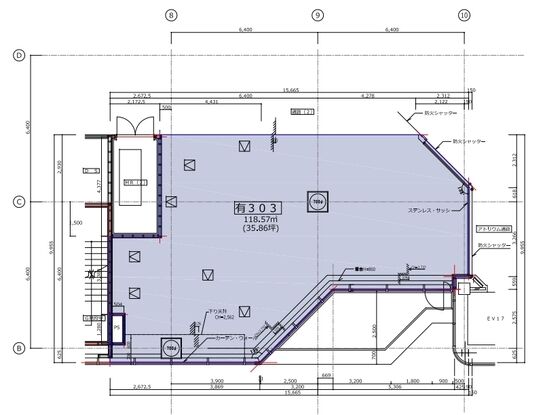 有明フロンティアビル A棟3階303 平面図
