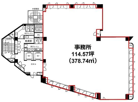 大井朝陽ビル 7階 平面図