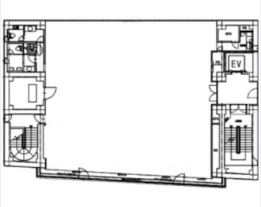 MUTOH浜町ビル 8階 平面図