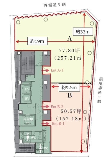 (仮称)西銀座開発計画 4階 平面図