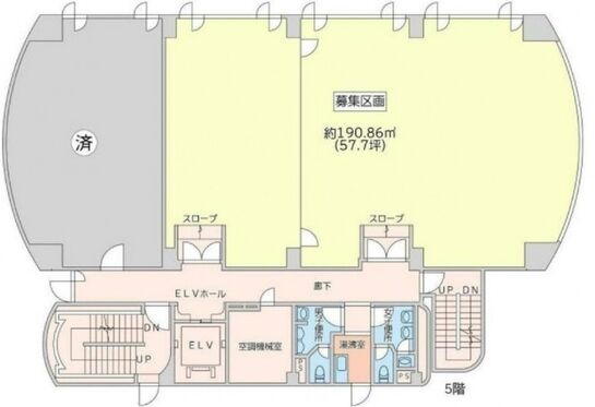 都漁連水産会館 5階 平面図