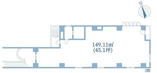 浅草橋丹羽ビル 2階 平面図