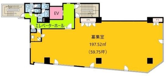 第10矢野新ビル 4階 平面図