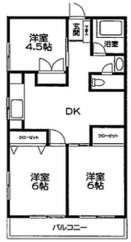 明治通りビル 4階406 平面図
