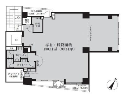 VORT神保町Ⅳ 5階 平面図
