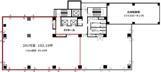 ワイズビルディング 2階201 平面図