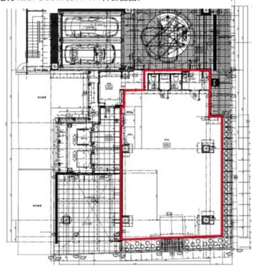 茅場町偕成ビル 1階 平面図