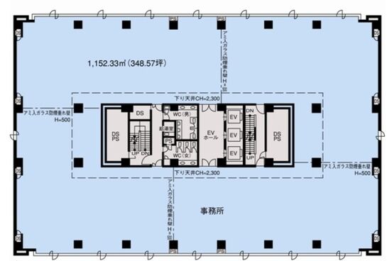 イーストスクエア大森 3階 平面図
