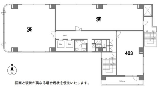 SMK BLDG. 4階403 平面図