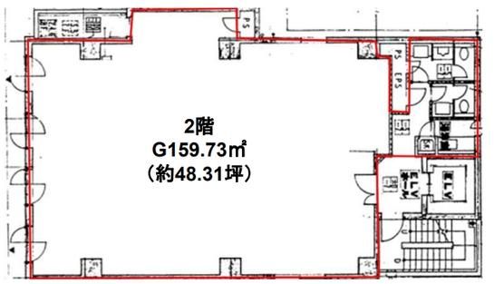 新橋原ビル 2階 平面図