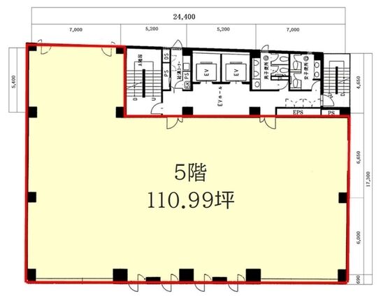 Daiwa芝大門ビル 5階 平面図