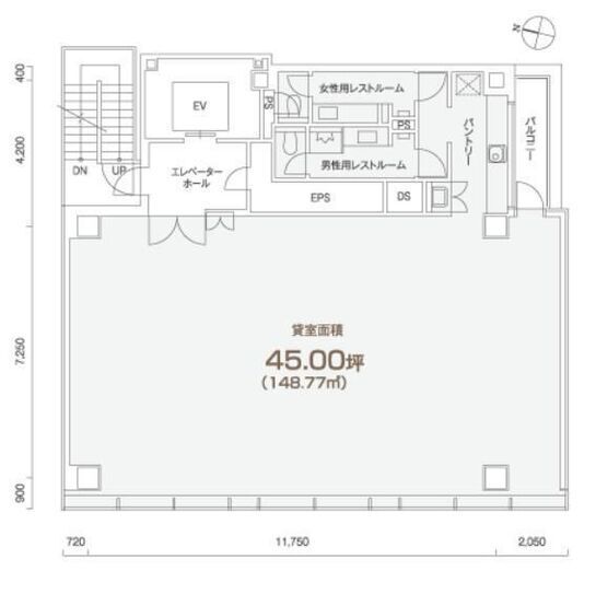 PMO岩本町 6階 平面図