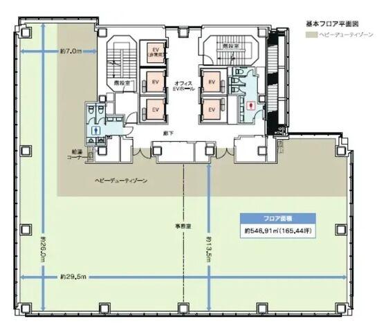 アーバンネット神田ビル 13階 平面図
