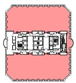 天王洲パークサイドビル 14階 平面図