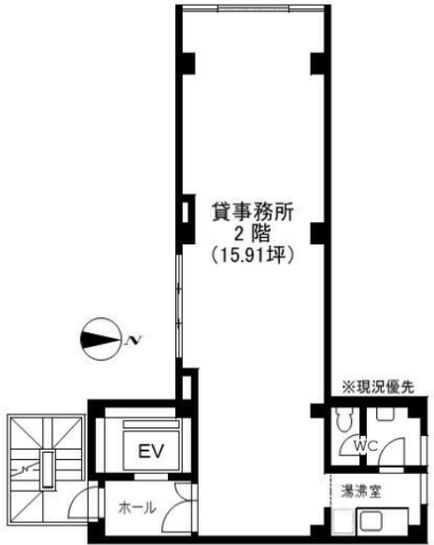 ムライビル 2階 平面図