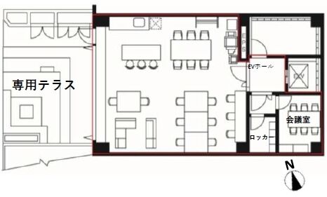 リードシー恵比寿ビル 地下1階 平面図