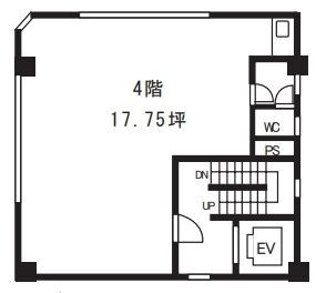 浅川ビル 4階 平面図